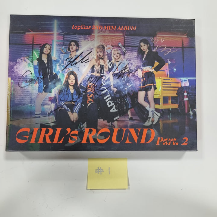 Lapillus "GIRL's ROUND Part. 2" - Hand Autographed(signed) Promo Album - HALLYUSUPERSTORE