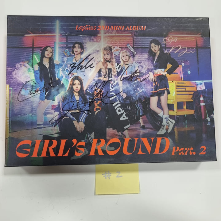Lapillus "GIRL's ROUND Part. 2" - Hand Autographed(signed) Promo Album - HALLYUSUPERSTORE
