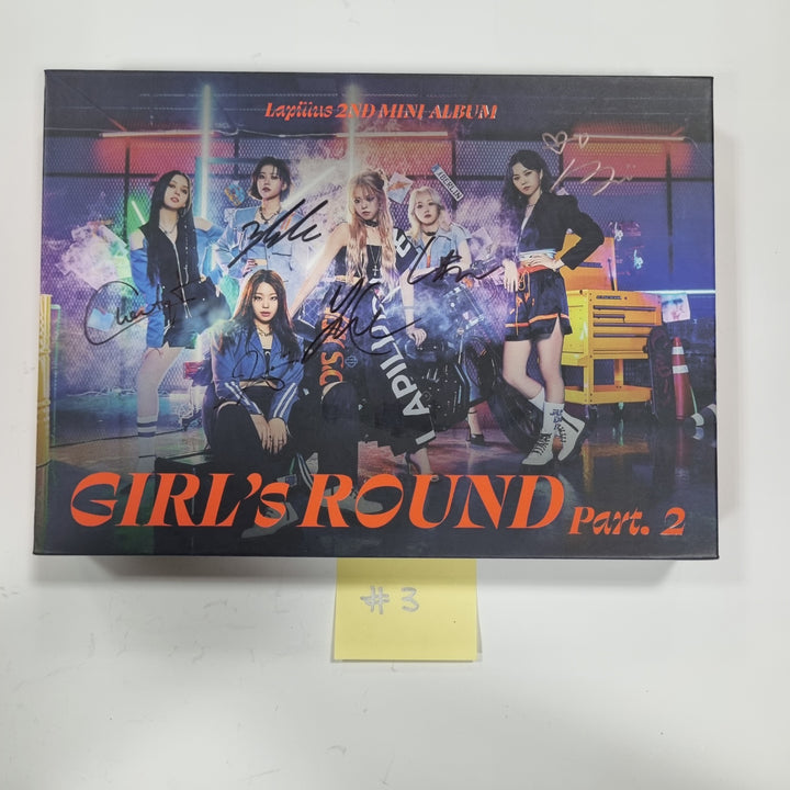Lapillus "GIRL's ROUND Part. 2" - Hand Autographed(signed) Promo Album - HALLYUSUPERSTORE