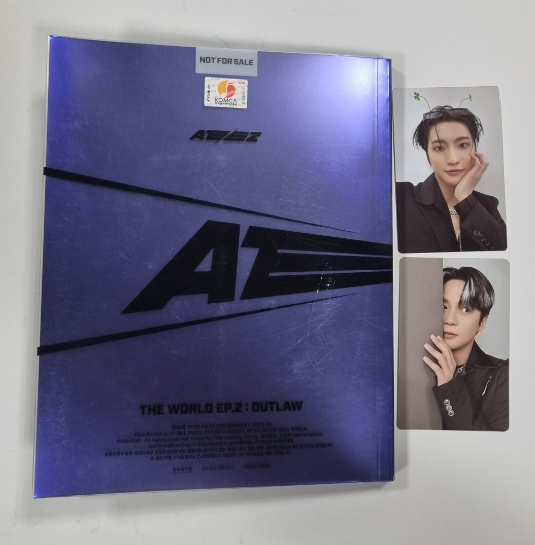 ATEEZ "THE WORLD EP.2 " 9th Mini - Hand Autographed(Signed) Promo Album - HALLYUSUPERSTORE