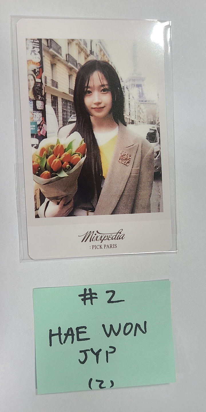 NMIXX "MIXXPEDIA : PICK PARIS" 2nd Photobook - JYP Shop Pre-Order Benefit Photocard - HALLYUSUPERSTORE