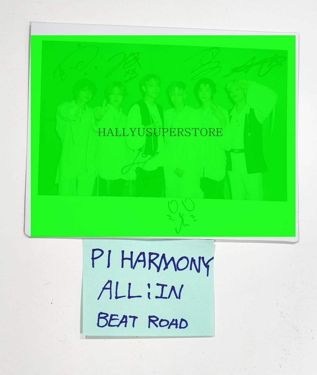 P1Harmony 'HARMONY : ALL IN' - Hand Autographed(Signed) BIG Polaroid - HALLYUSUPERSTORE