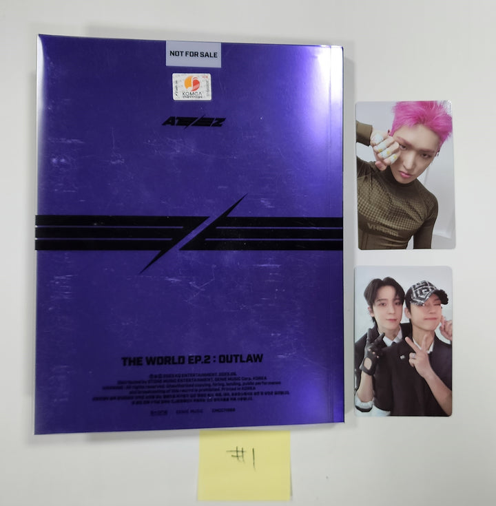 ATEEZ "THE WORLD EP.2 " 9th Mini - Hand Autographed(Signed) Promo Album - HALLYUSUPERSTORE
