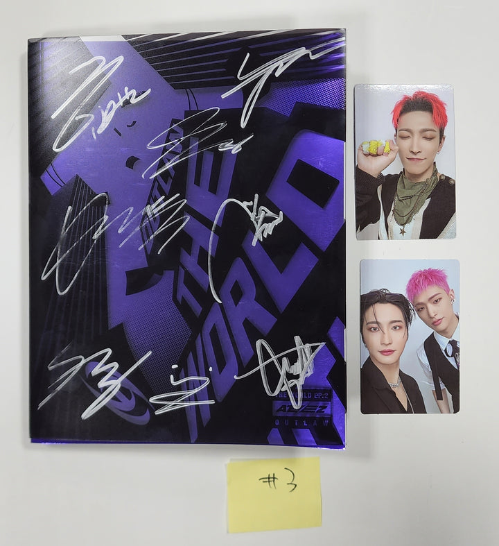 ATEEZ "THE WORLD EP.2 " 9th Mini - Hand Autographed(Signed) Promo Album - HALLYUSUPERSTORE