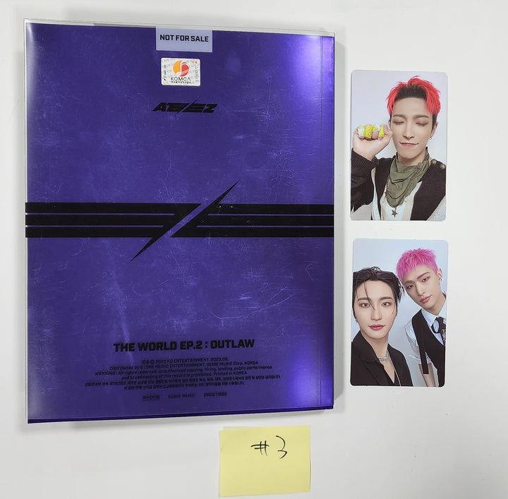 ATEEZ "THE WORLD EP.2 " 9th Mini - Hand Autographed(Signed) Promo Album - HALLYUSUPERSTORE