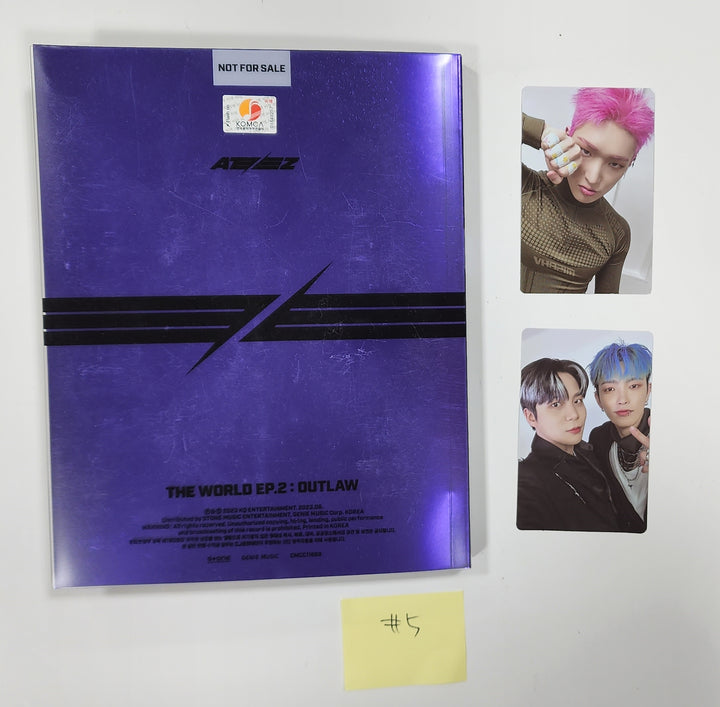 ATEEZ "THE WORLD EP.2 " 9th Mini - Hand Autographed(Signed) Promo Album - HALLYUSUPERSTORE