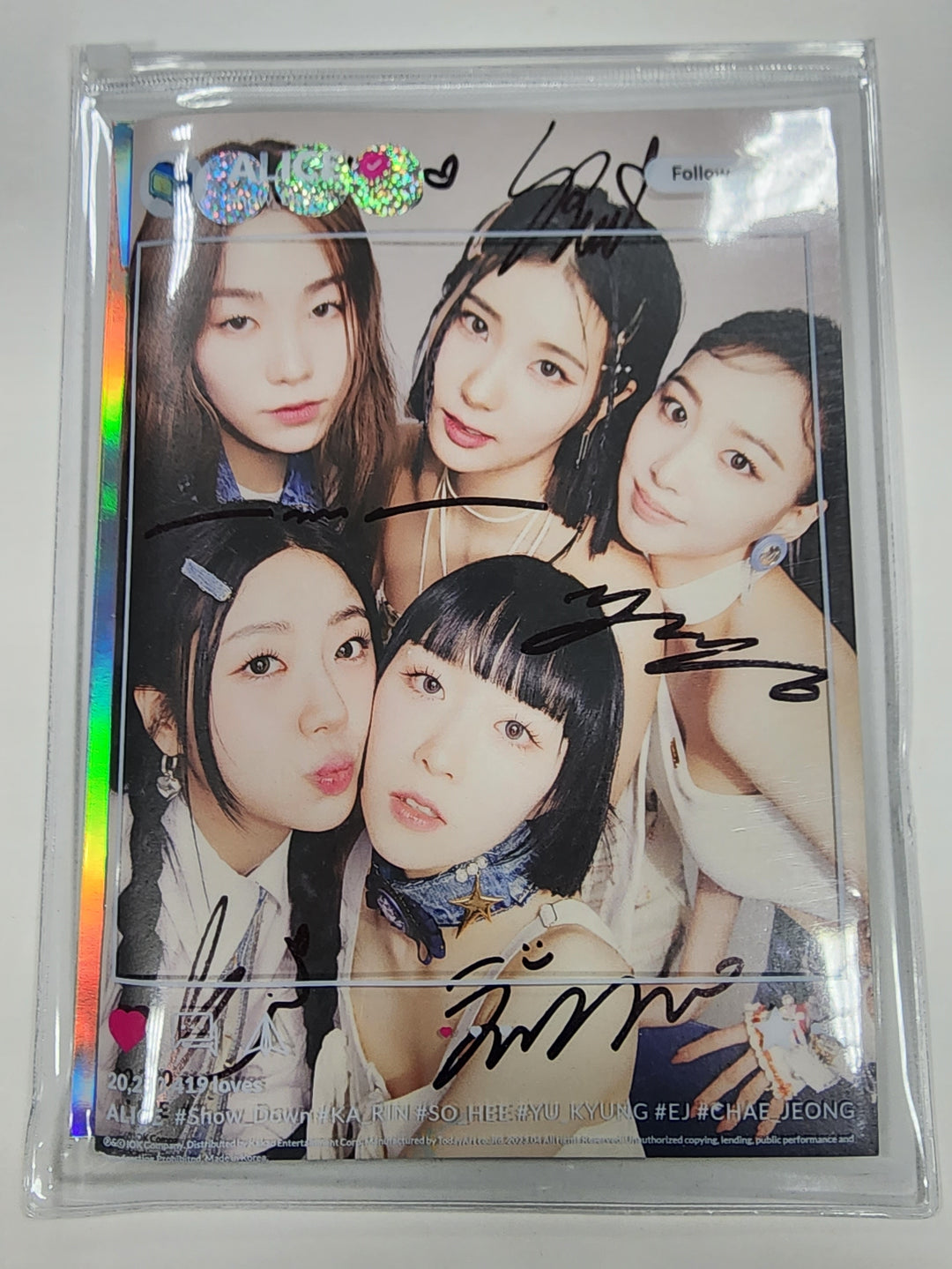 ALICE "SHOW DOWN" - Hand Autographed(Signed) Album - HALLYUSUPERSTORE