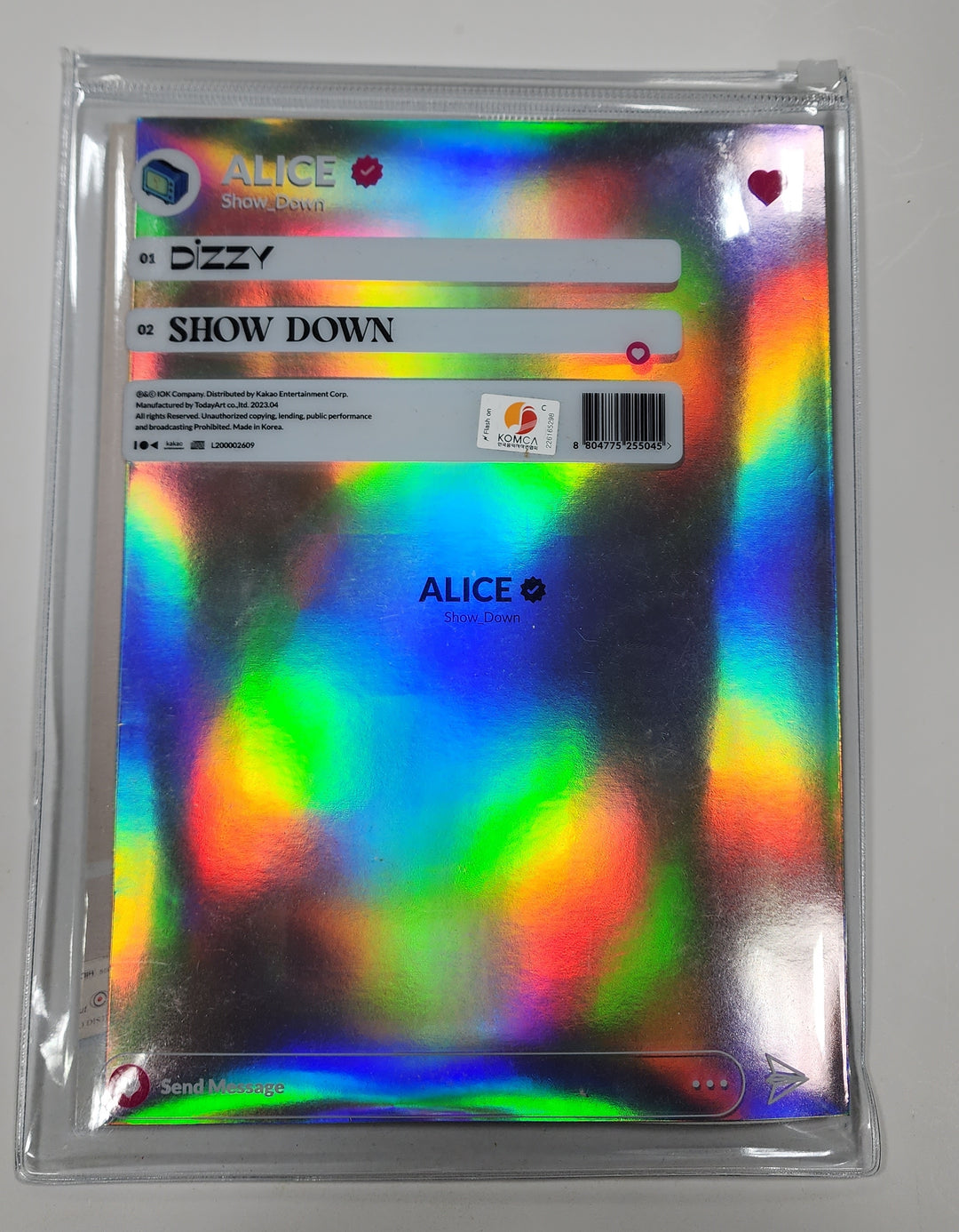 ALICE "SHOW DOWN" - Hand Autographed(Signed) Album - HALLYUSUPERSTORE