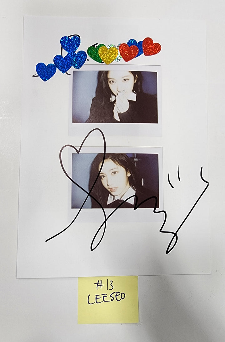 IVE 'I've IVE' - A Cut Page From Fansign Event Albums - HALLYUSUPERSTORE