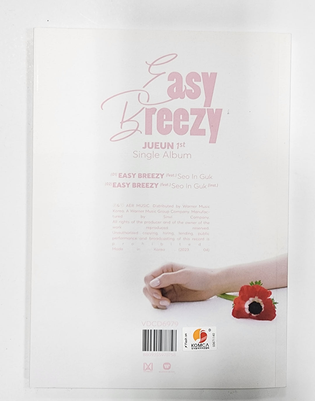 JUEUN "Easy Breezy" - Hand Autographed(Signed) Album - HALLYUSUPERSTORE