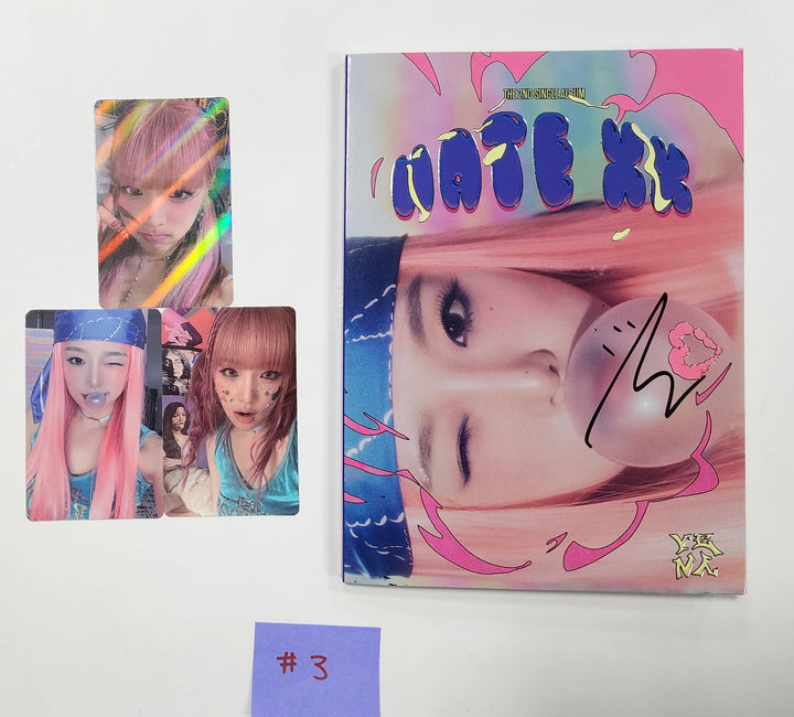 Yena "HATE XX" - Hand Autographed(Signed) Promo Album - HALLYUSUPERSTORE