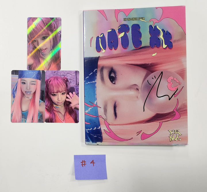 Yena "HATE XX" - Hand Autographed(Signed) Promo Album - HALLYUSUPERSTORE
