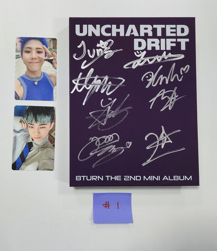 8TURN "UNCHARTED DRIFT" - Hand Autographed(Signed) Promo Album - HALLYUSUPERSTORE