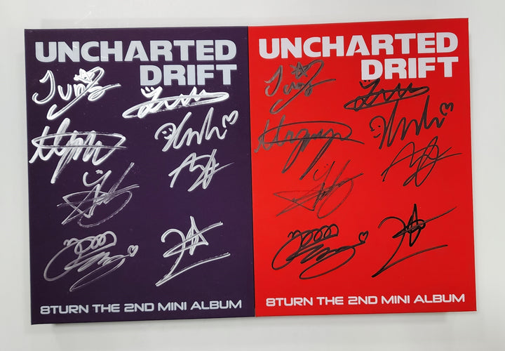 8TURN "UNCHARTED DRIFT" - Hand Autographed(Signed) Promo Album - HALLYUSUPERSTORE