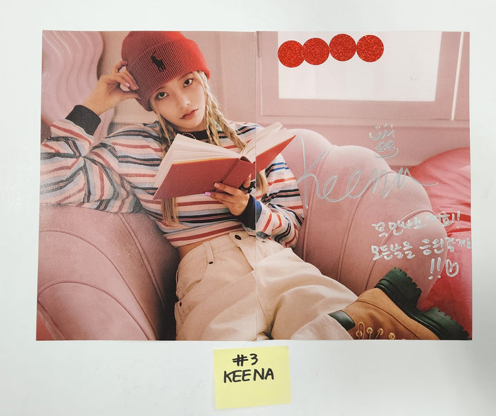 FIFTY FIFTY "The Beginning: Cupid" - A Cut Page From Fansign Event Album - HALLYUSUPERSTORE