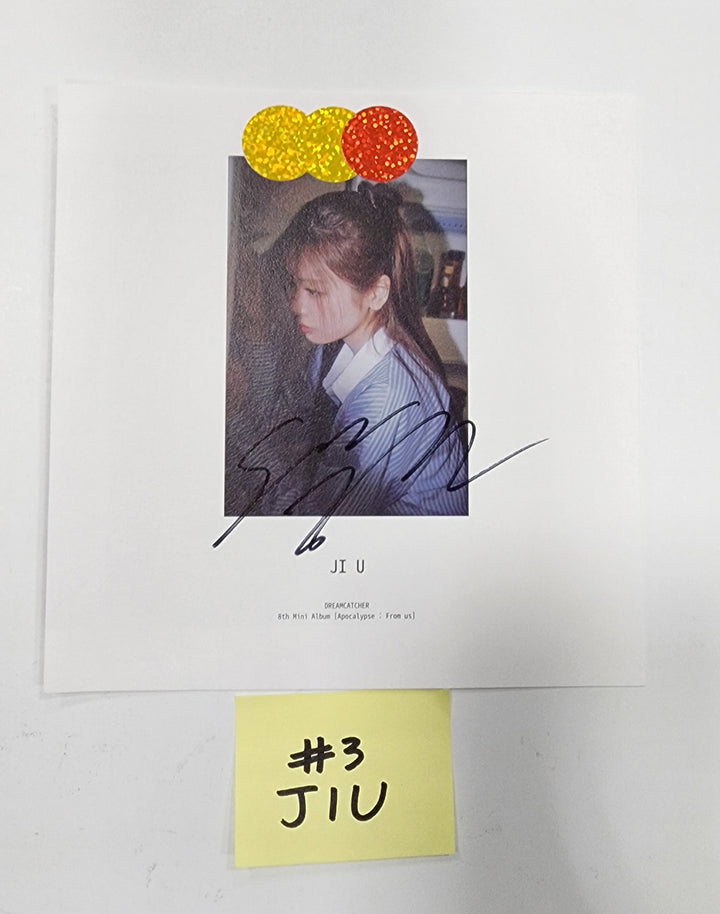 Dreamcatcher "Apocalypse : From us" - A Cut Page From Fansign Event Album - HALLYUSUPERSTORE