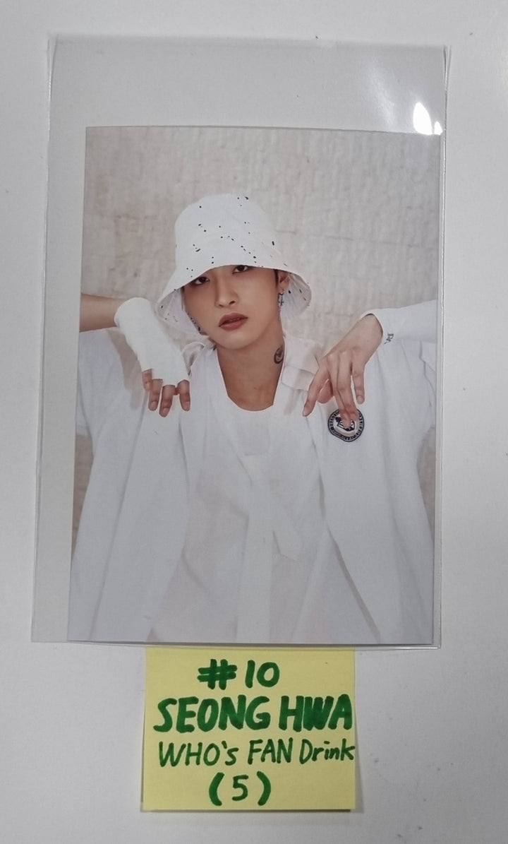 ATEEZ "THE WORLD EP.2"  - Whosfan Cafe Lucky Draw Event PVC Photocards & 4x6 Photo - HALLYUSUPERSTORE