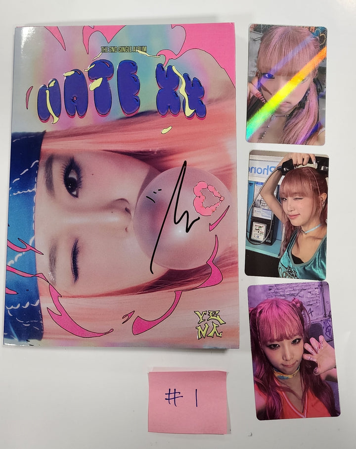 Yena "HATE XX" - Hand Autographed(Signed) Promo Album - HALLYUSUPERSTORE