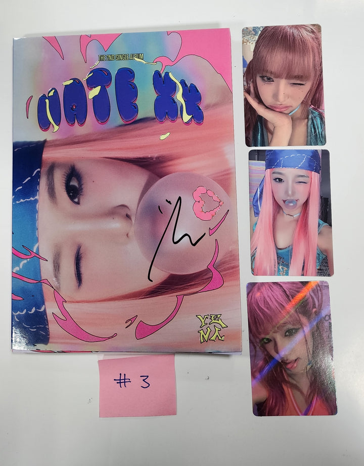 Yena "HATE XX" - Hand Autographed(Signed) Promo Album - HALLYUSUPERSTORE