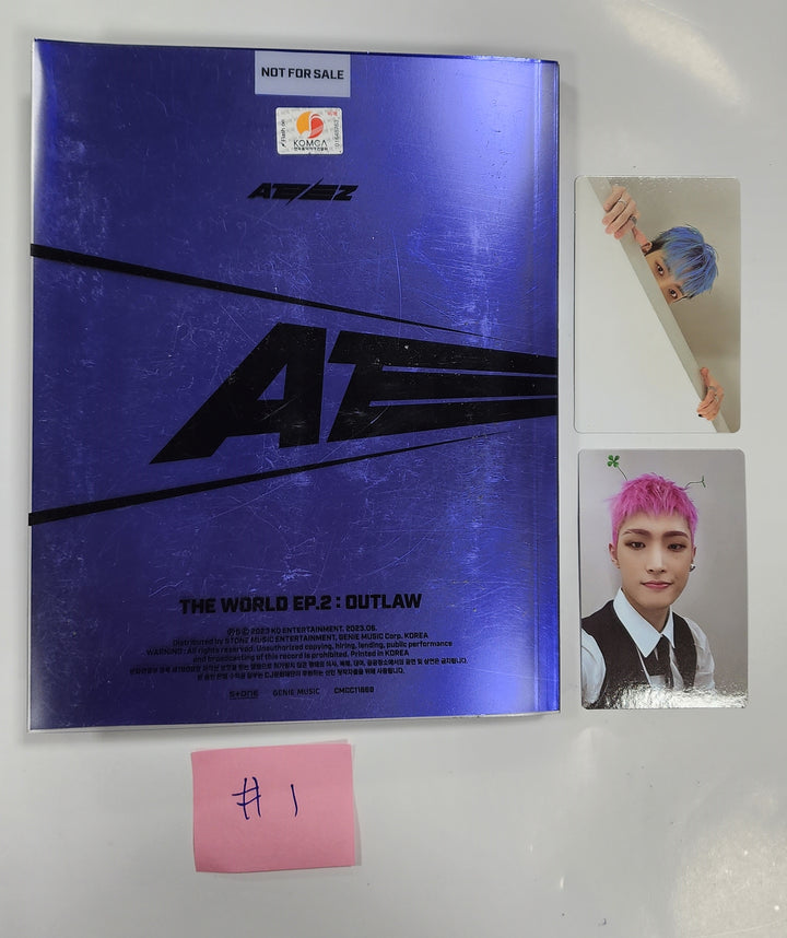 ATEEZ "THE WORLD EP.2 " 9th Mini - Hand Autographed(Signed) Promo Album - Must read! - HALLYUSUPERSTORE