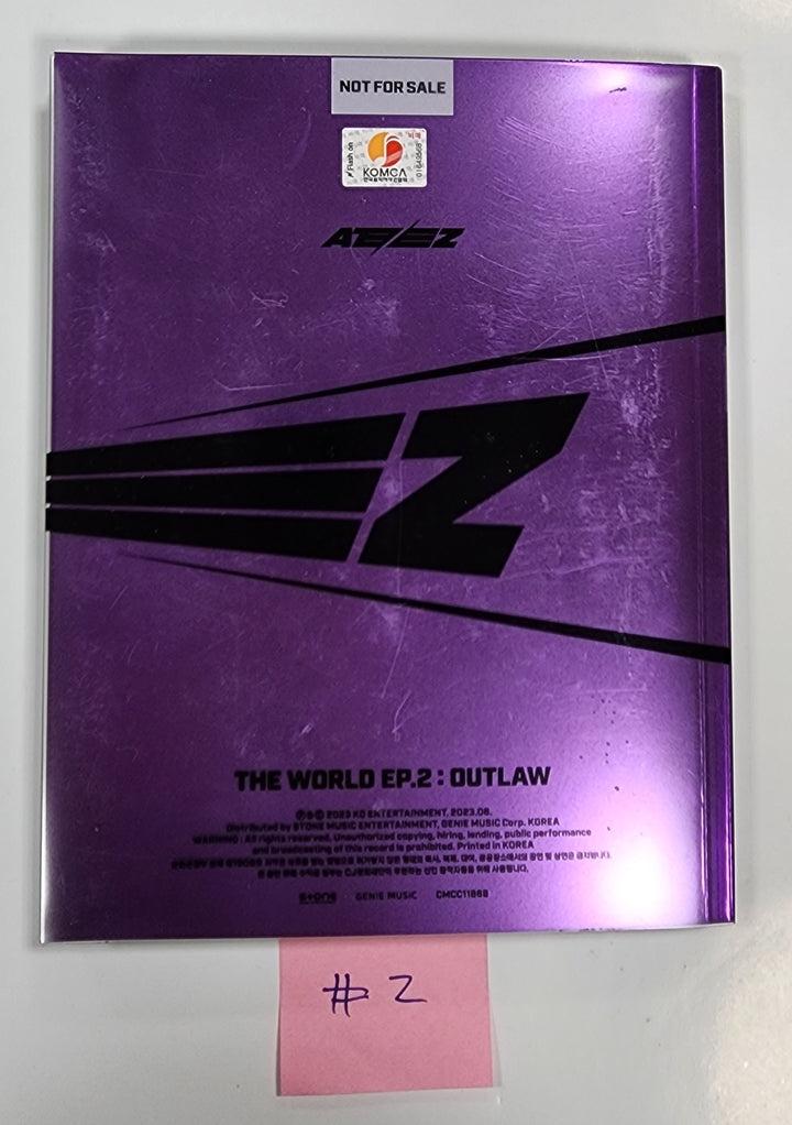 ATEEZ "THE WORLD EP.2 " 9th Mini - Hand Autographed(Signed) Promo Album - Must read! - HALLYUSUPERSTORE