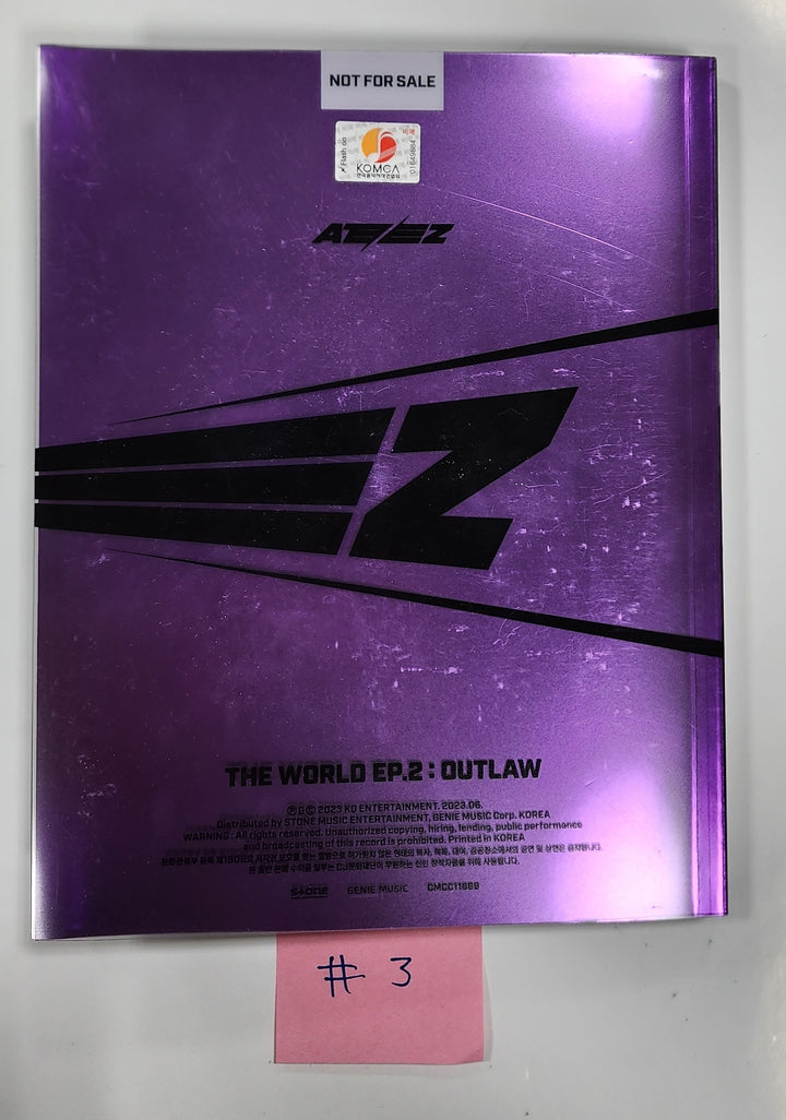 ATEEZ "THE WORLD EP.2 " 9th Mini - Hand Autographed(Signed) Promo Album - Must read! - HALLYUSUPERSTORE