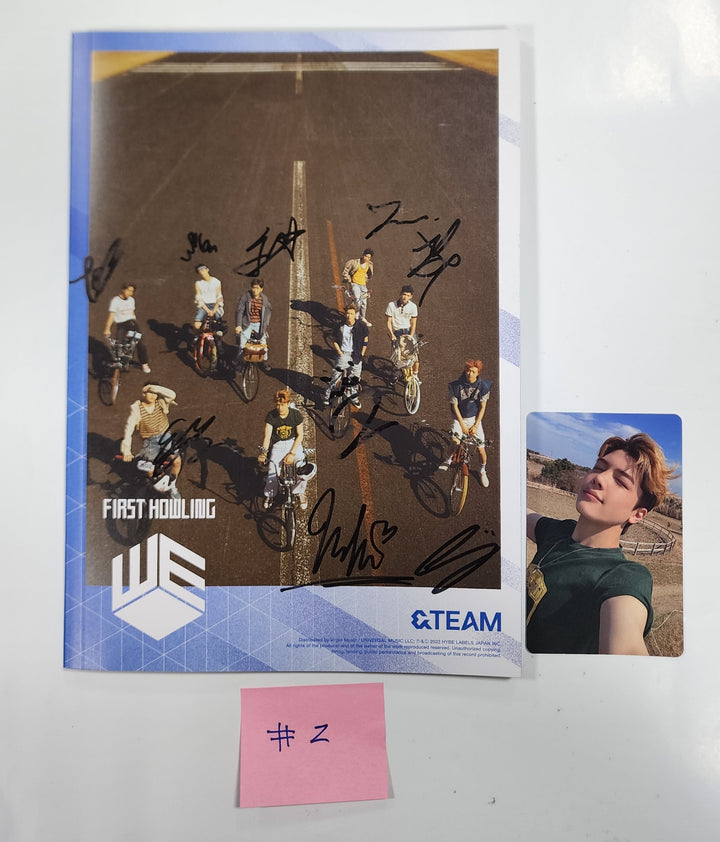 &TEAM  "First Howling : WE" - Hand Autographed(Signed) Promo Album - HALLYUSUPERSTORE