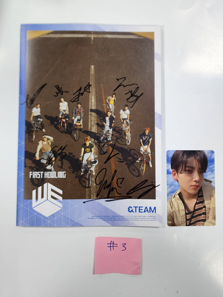 &TEAM  "First Howling : WE" - Hand Autographed(Signed) Promo Album - HALLYUSUPERSTORE