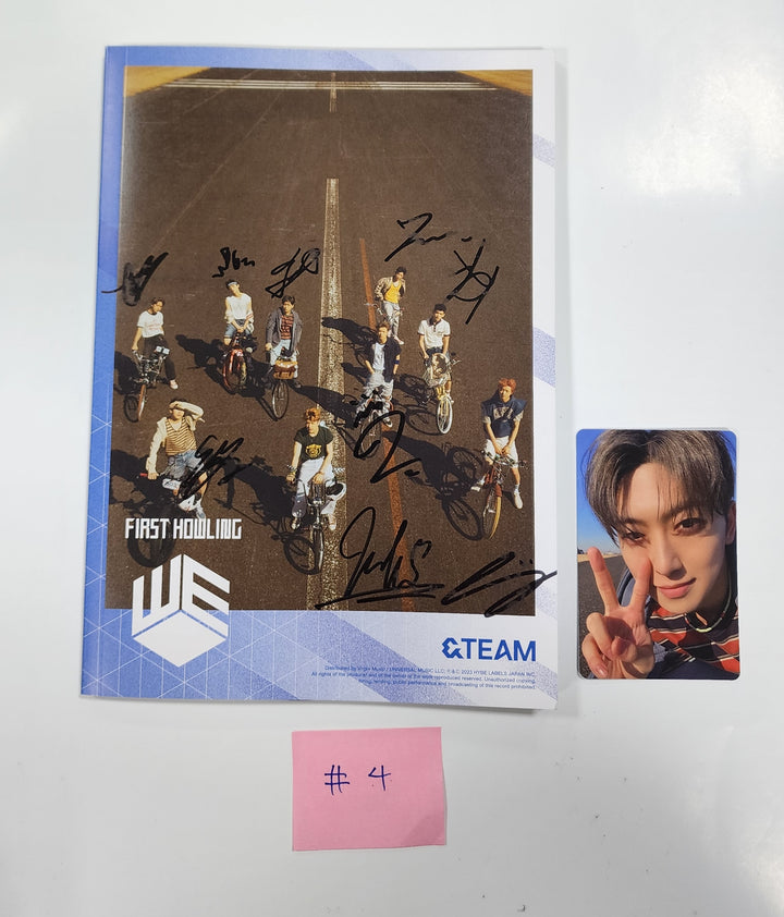 &TEAM  "First Howling : WE" - Hand Autographed(Signed) Promo Album - HALLYUSUPERSTORE