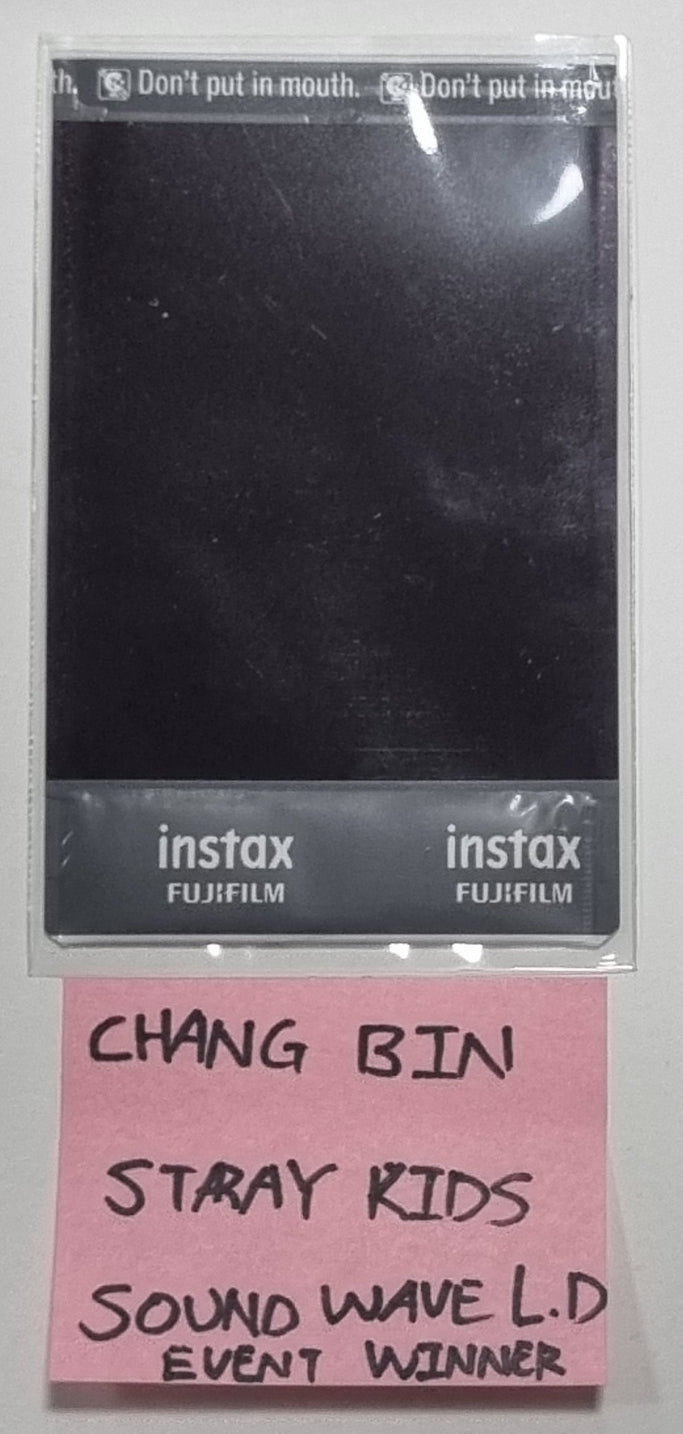 Chang Bin (Of Stray Kids) "★★★★★ (5-STAR)" - Hand Autographed(Signed) Polaroid - HALLYUSUPERSTORE