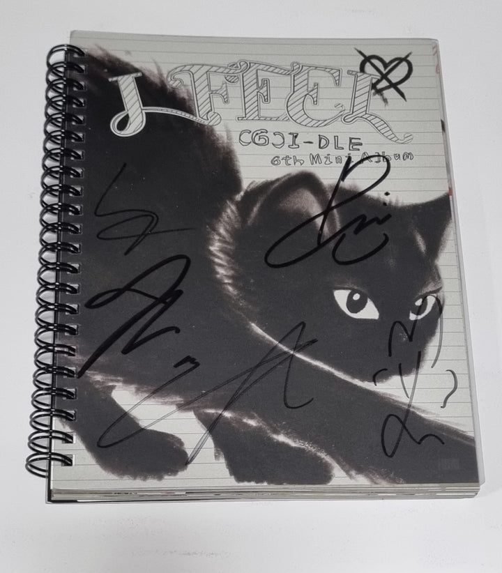 (g) I-DLE "I Feel" - Hand Autographed(Signed) Album - HALLYUSUPERSTORE