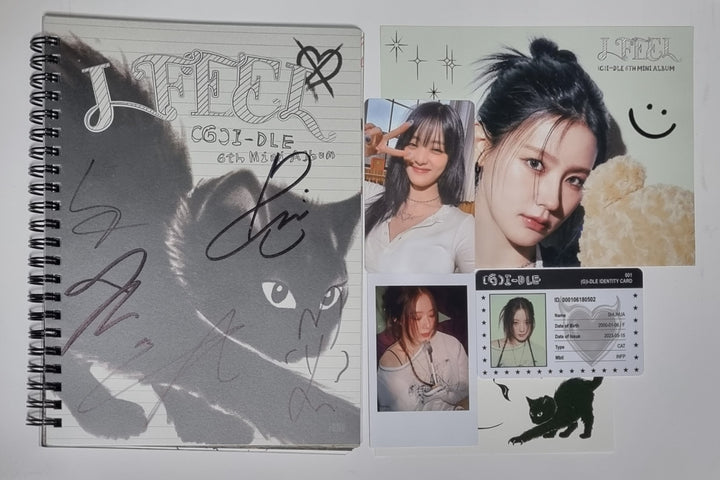 (g) I-DLE "I Feel" - Hand Autographed(Signed) Album - HALLYUSUPERSTORE
