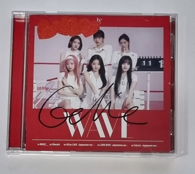 GAEUL (Of IVE) ‘WAVE’ Japanese 1st Ep - Hand Autographed(Signed) Album - HALLYUSUPERSTORE