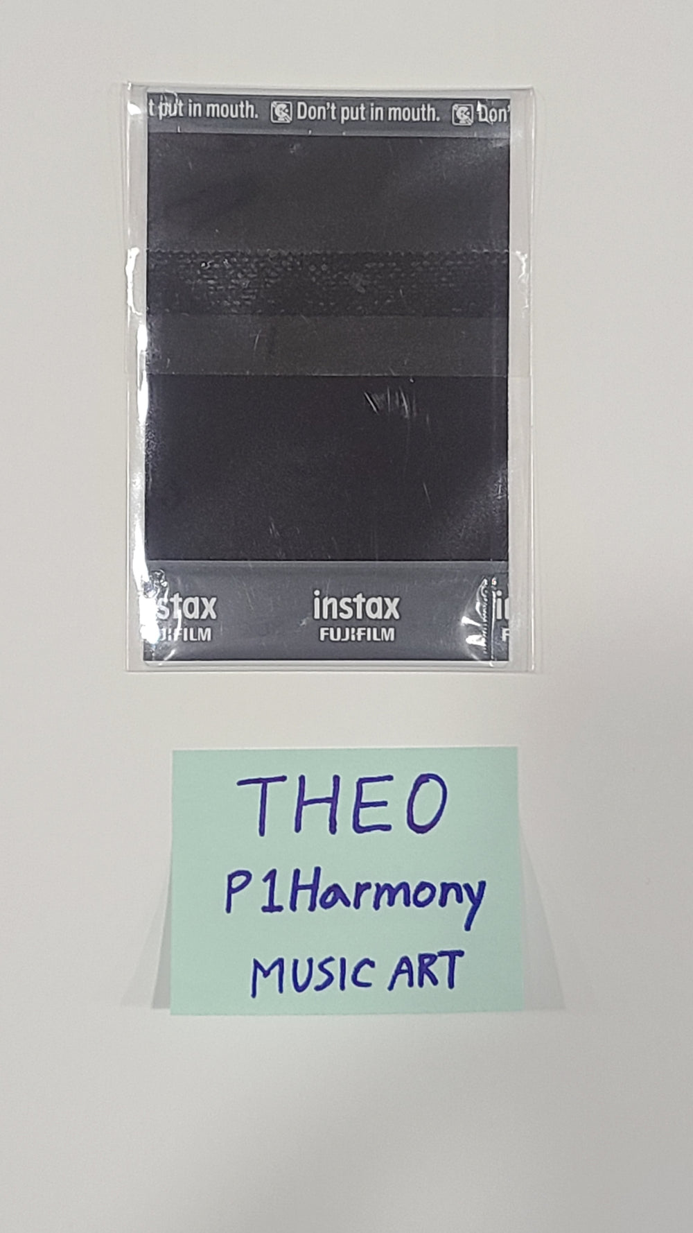 THEO (Of P1Harmony) 'HARMONY : ALL IN' - Hand Autographed(Signed) Polaroid - HALLYUSUPERSTORE