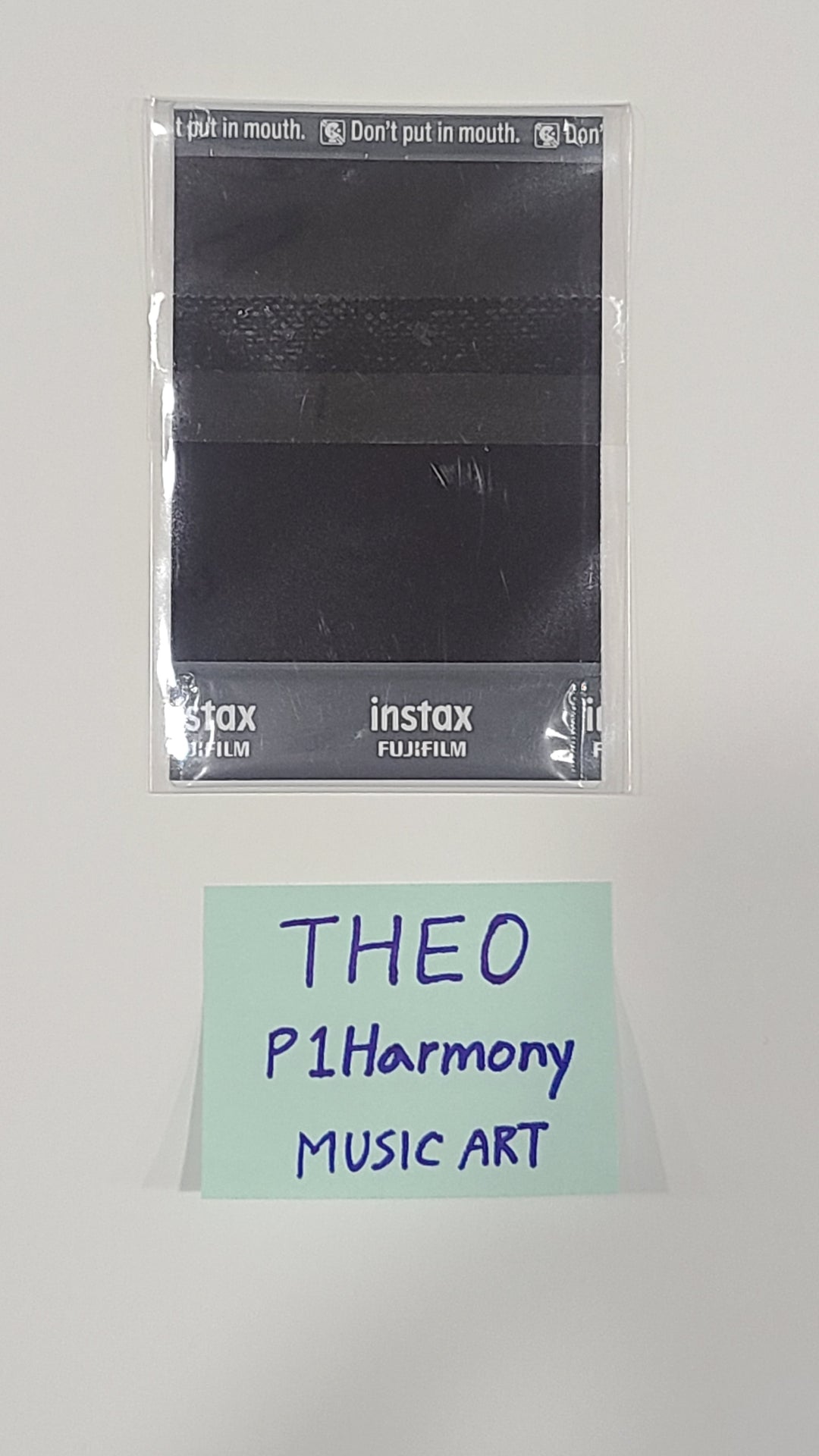 THEO (Of P1Harmony) 'HARMONY : ALL IN' - Hand Autographed(Signed) Polaroid - HALLYUSUPERSTORE