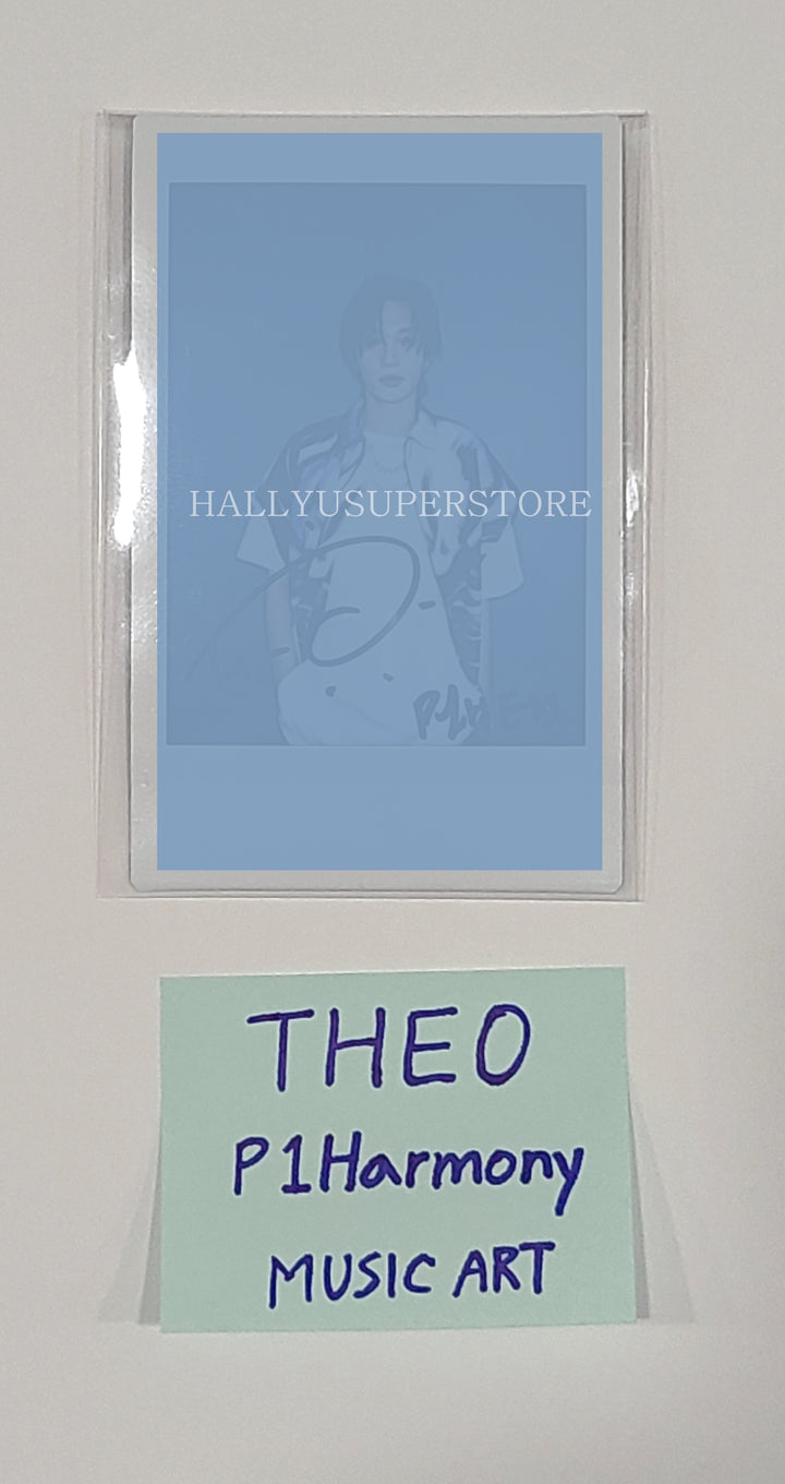 THEO (Of P1Harmony) 'HARMONY : ALL IN' - Hand Autographed(Signed) Polaroid - HALLYUSUPERSTORE
