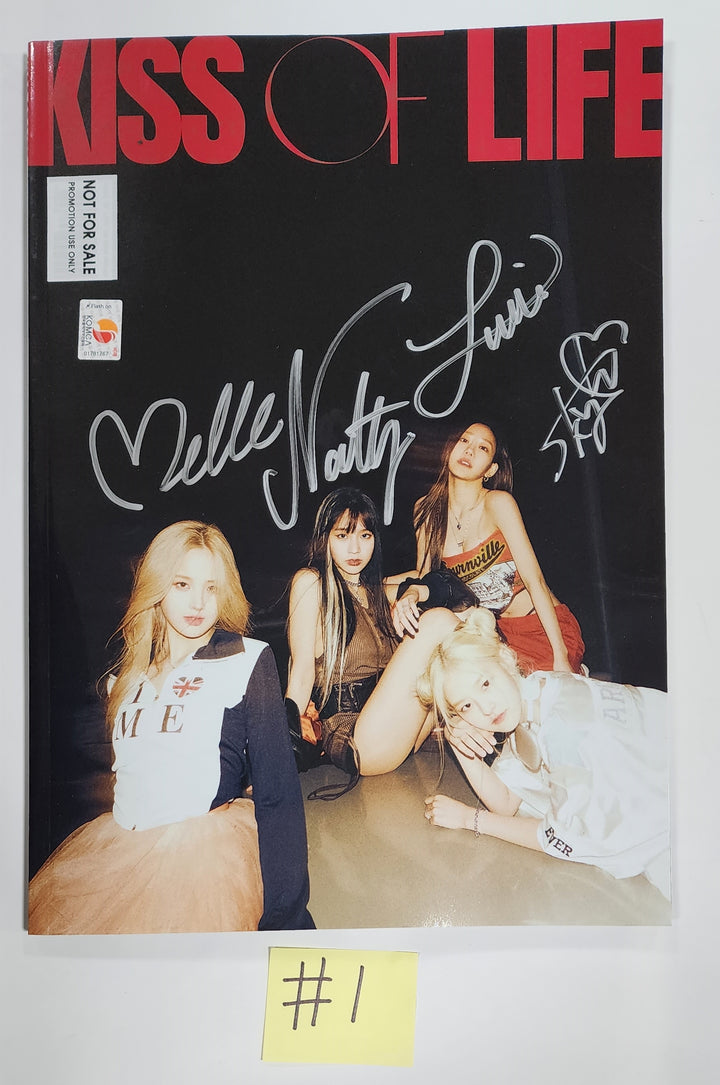 KISS OF LIFE "KISS OF LIFE"- Hand Autographed(Signed) Promo Album - HALLYUSUPERSTORE