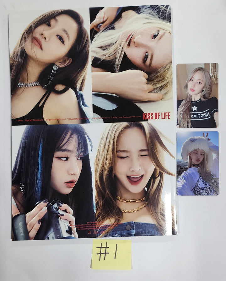 KISS OF LIFE "KISS OF LIFE"- Hand Autographed(Signed) Promo Album - HALLYUSUPERSTORE