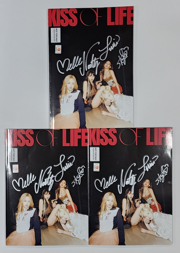 KISS OF LIFE "KISS OF LIFE"- Hand Autographed(Signed) Promo Album - HALLYUSUPERSTORE