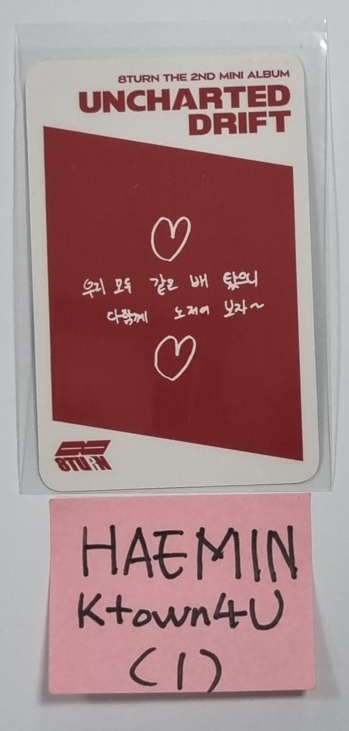 8TURN "UNCHARTED DRIFT" - Hand Autographed(Signed) Photocard - HALLYUSUPERSTORE