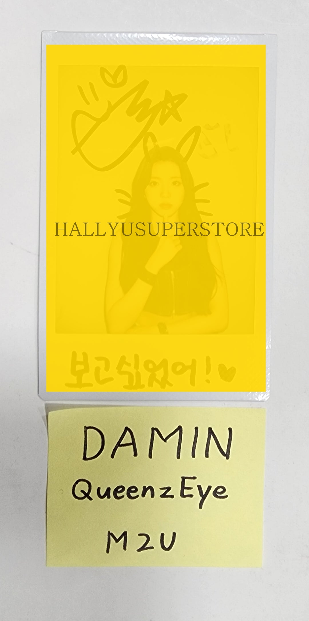 Damin (Of Queenz Eye) "UNI-Q" - Hand Autographed(Signed) Polaroid - HALLYUSUPERSTORE