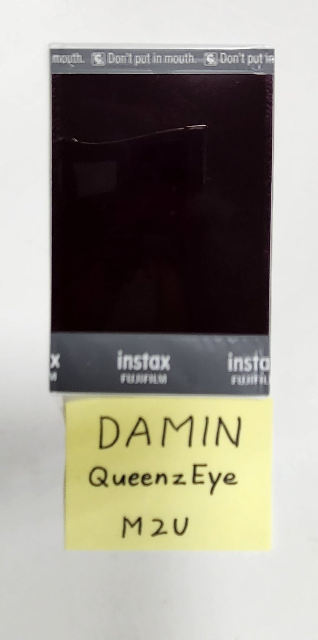 Damin (Of Queenz Eye) "UNI-Q" - Hand Autographed(Signed) Polaroid - HALLYUSUPERSTORE