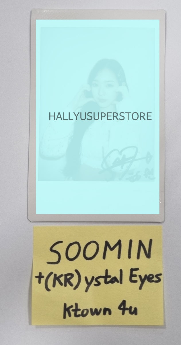 SOOMIN (Of +(KR)ystal Eyes) "AESTHETIC" - Hand Autographed(Signed) Polaroid - HALLYUSUPERSTORE
