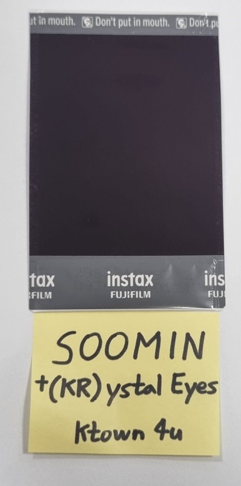 SOOMIN (Of +(KR)ystal Eyes) "AESTHETIC" - Hand Autographed(Signed) Polaroid - HALLYUSUPERSTORE