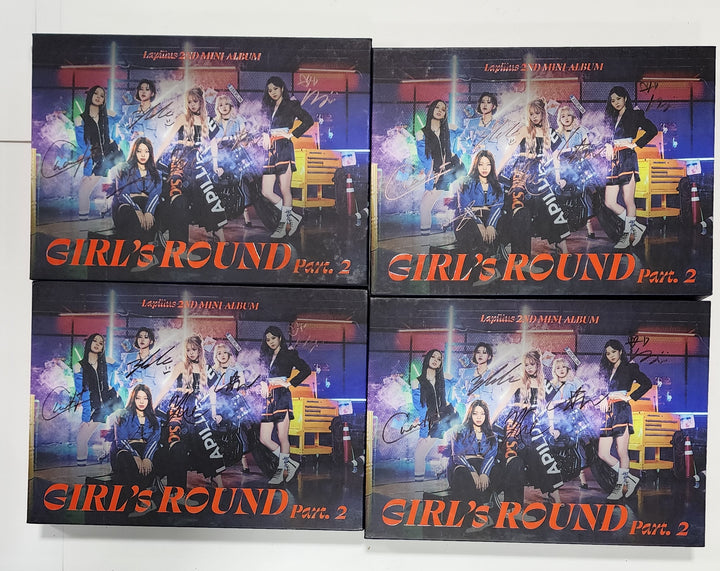 Lapillus "GIRL's ROUND Part. 2" - Hand Autographed(Signed) Promo Album - HALLYUSUPERSTORE