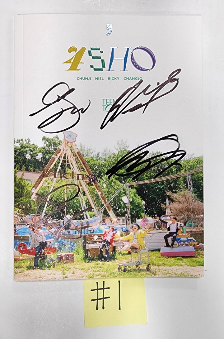 TEEN TOP "4SHO" - Hand Autographed(Signed) Promo Album - HALLYUSUPERSTORE