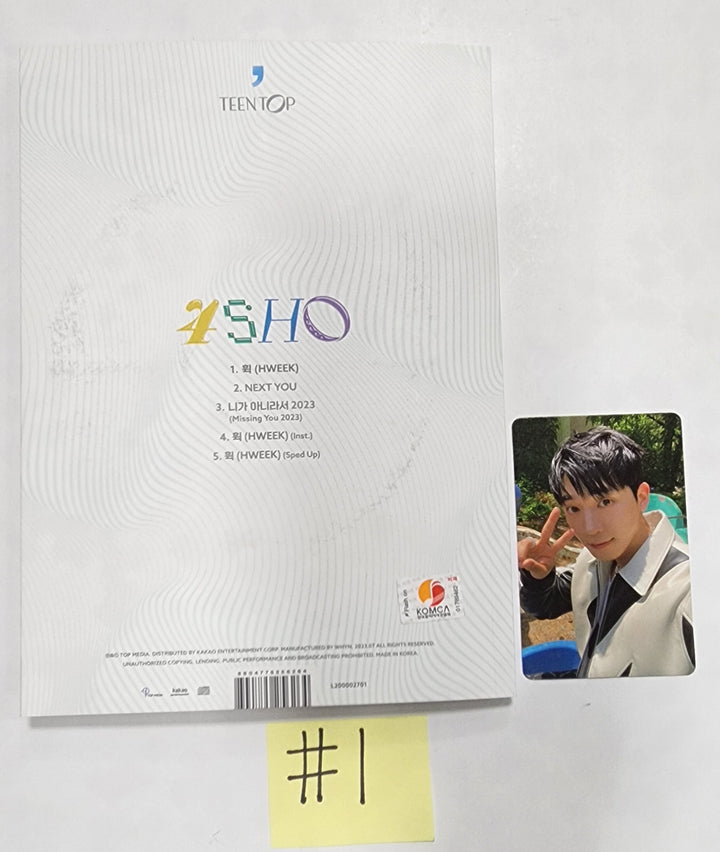 TEEN TOP "4SHO" - Hand Autographed(Signed) Promo Album - HALLYUSUPERSTORE