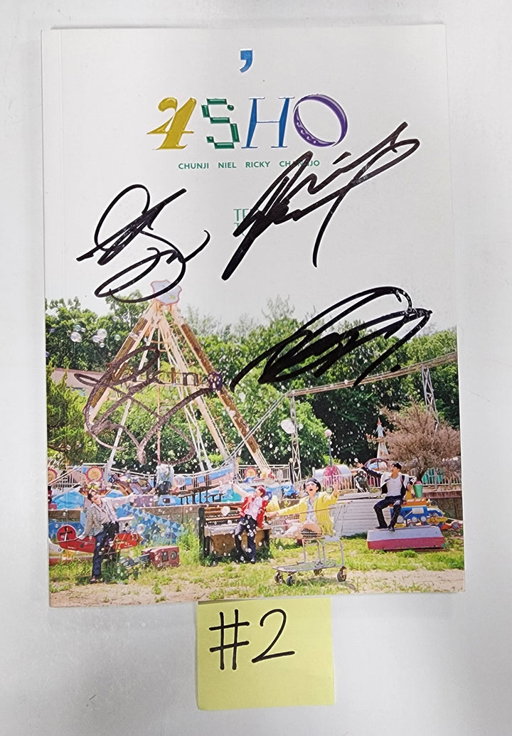 TEEN TOP "4SHO" - Hand Autographed(Signed) Promo Album - HALLYUSUPERSTORE