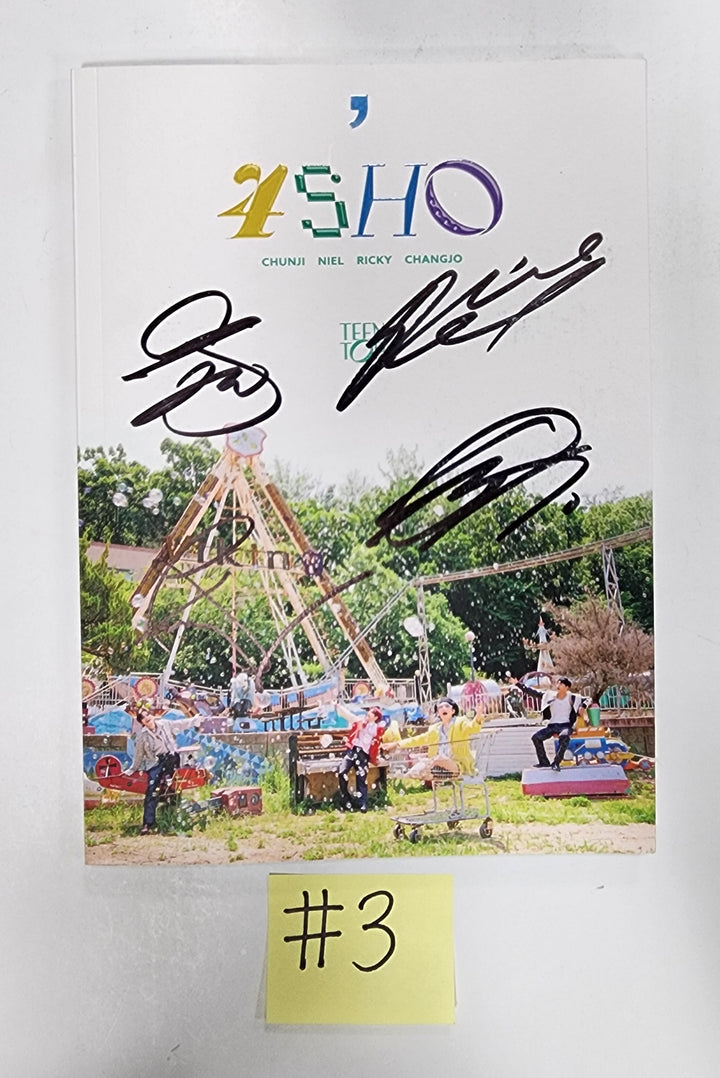 TEEN TOP "4SHO" - Hand Autographed(Signed) Promo Album - HALLYUSUPERSTORE