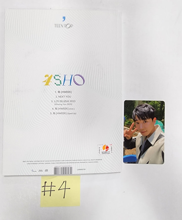 TEEN TOP "4SHO" - Hand Autographed(Signed) Promo Album - HALLYUSUPERSTORE